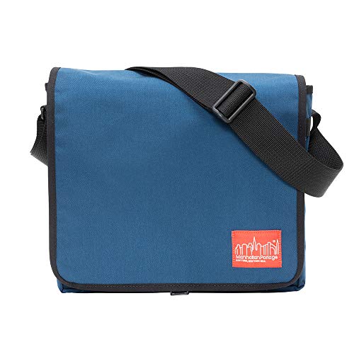 Manhattan Portage DJ Messenger Bag Fits 13" Laptop Water Resistant Zippered Compartment 1000D Cordura for Work College Travel - color: Navy