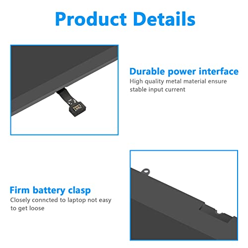 RC30-0196 Laptop Battery for Razer Blade Stealth 2016 v2 2017 i7-7500U i7-8550u 13.3" RZ09-01962W10 RZ09-0239 RZ09-02393E31 RZ09-01962E52 RZ09-01962E53 RZ09-01962E20 RZ09-01962E10 RZ09-01962E12 - size: 11.7*3.9*0.2inch RC30-0196
