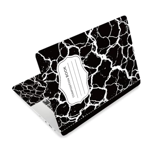 Laptop Skin Sticker Decal PVC Vinyl Sticker Notebook PC Protector Waterproof Scratch Resistant Laptop Skin for 12.1 13 13.3 13.6 14 15 15.3 16 Inch Black White Style - color: Classic