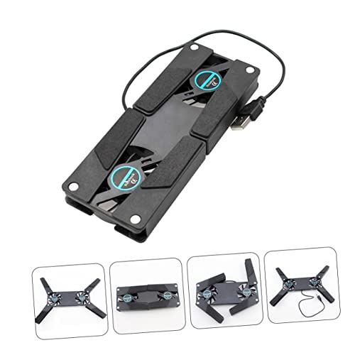 2pcs Heat Sink Quiet Laptop Cooler Notebook Cooler Laptop Air Lap Cooling Pad Fan Foldable Stand