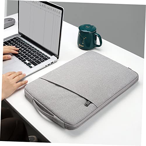 Angoily Laptop Sleeve Lightweight Polyester Carrying Bag Extra Pockets for Accessories Compact and Shock-Absorbent Case for and Laptops