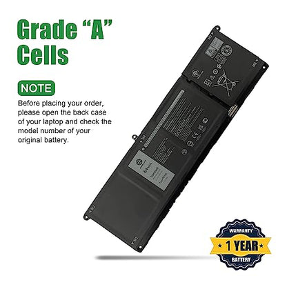 TN70C Laptop Battery Replacement for Dell Inspiron 5320 5630 Vostro 5320 Series Notebook 0JGCCT JGCCT 0N9XX1 N9XX1 Black 15.2V 64Wh 4000mAh - size: 13.5*5.1*1.4inch TN70C