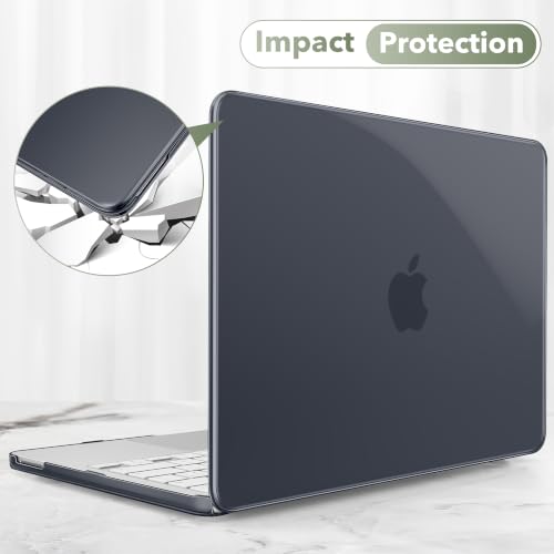 May Chen for MacBook Neo 13 inch Liquid Retina Display ((2026 Release A3404), Slim & Lightweight Protective Case with Screen Protector&Keyboard Cover&Dust Plug, Crystal Black - color: Crystal Black