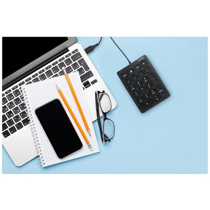 Kensington Wired Numeric Keypad with Plug & Play USB Connection, 21-Key Numpad with 4 Shortcut Keys for PC, Laptops and Other Devices (K79820WW)