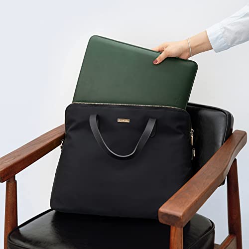 Comfyable Laptop Sleeve 14 Inch Precisely Compatible with MacBook Pro M5 M4 M3 M2 Pro/Max 2026-2021, Faux Leather Cover Case, 14 in, Green - color: Green, size: For 14" MacBook Pro