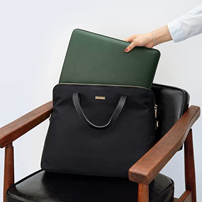 Comfyable Laptop Sleeve 13 Inch Precisely Compatible with MacBook Air M5 2026 & MacBook Pro/Neo A18, Faux Leather Cover Case, Green - color: Green, size: For 13" MacBook Pro & Air & Neo