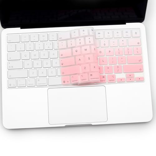 Keyboard Cover for 2026 New MacBook Neo 13 inch with Apple A18Pro Chip/A3404, MacBook Neo 13.0'' A18 Pro Accessory, US Layout Keyboard Skin-OPink - color: OPink