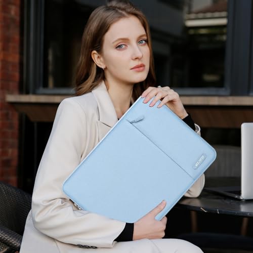 MOSISO Laptop Case 13 inch, Laptop Sleeve Bag with Pocket | Compatible with MacBook Neo A3404 2026/Air/Pro 13 M5/M4/M3/M2/M1 2026-2016, Polyester Vertical Computer Bag, Air Blue - color: Air Blue, size: 13 inch