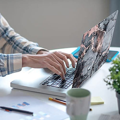 Laptop Skin Sticker Decal, Marble 5, 13.3" 14" 15" 15.4" 15.6" | Universal Vinyl, Dustproof Waterproof, Reusable Art Decal Protector, Free 2 Wrist Pads - color: Marble 5