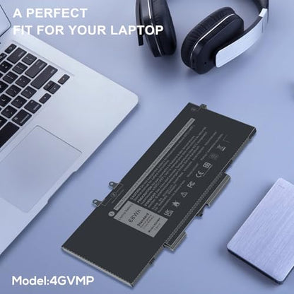 Fancy Buying 4GVMP Laptop Battery for Dell Latitude 5400 5500 Precision 3540 3550 7590/7591/7791 2-in-1 Series,P/N X77XY RF7WM 9JRYT C5GV2 P84F P80F001 P84F001 P42E P42E001 P98G001 - size: 9.4*4.17*0.27inch 4GVMP