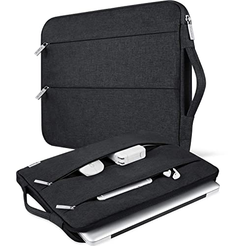 Voova Laptop Sleeve Carrying Case 15.6 16 Inch,Slim Computer Cover Bag Compatible with MacBook Pro 15/16, Dell xps 15,15-16 Inch HP Dell Asus Acer Laptop, Black - color: Black, size: 15.6-16 Inch
