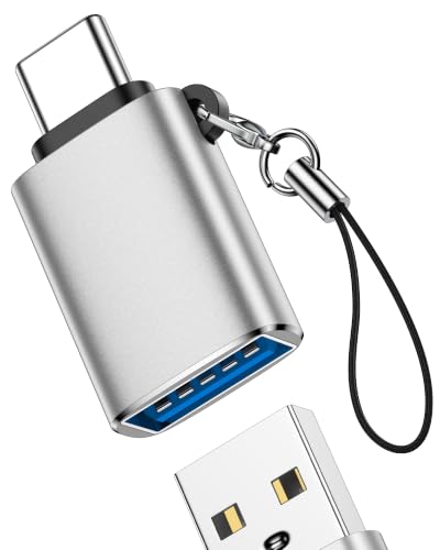 USB-C to USB-A Adapter, 5Gbps USB C Male to USB 3.0 Female OTG Converter | High-Speed Data Transfer & Fast Charging, USB Type-C Connector for iPhone 17 16 15, Samsung Galaxy S26 S25, iPad, MacBook Pro