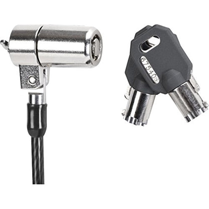 Targus DEFCON T-Lock Key Cable Lock for Laptop Computer and Desktop Security Cable (ASP48EU), Black - size: T-Lock, style: Keyed Cable