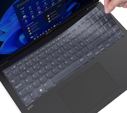 Keyboard Cover for 16" LG Gram 16Z90U 16T95TP 16U55U 16Z90T 16Z90S 16Z90SP 16T90SP 16Z90Q 16Z90P 16Z90R 16T90R 16T90Q 16T90P Laptop, LG Gram 16 Pro Keyboard Skin Protector - TPU - size: Gram 16