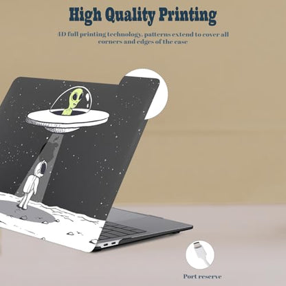 Laptop Shell for MacBook Air 11 inch Case 2015 2014 2013 2012 2011 2010 Release Model A1465 A1370,Air 11.6" Snap on Protective Laptop Hard Case & Keyboard Cover,Astronaut & Alien - color: Astronaut & Alien, size: Air 11" 2010-2015(A1370/A1465)