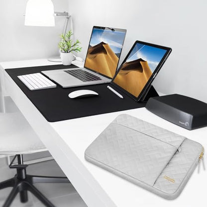 Lacdo 13 Inch Laptop Sleeve Case for 13 inch MacBook Air M5 A3449 (2026), M4 A3240 2025, M3 A3113, M2 A2681, M1 A2337 A2179 A1932 | 13 inch MacBook Neo A18 Pro A3404 (2026) Computer Bag, Space Gray - color: Space Gray, size: New MacBook Air/Neo/Pro 13 Inc