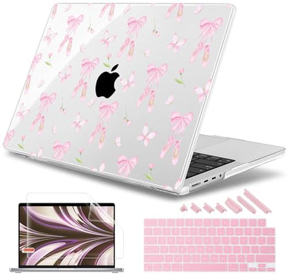 May Chen for 2026 MacBook Pro 14-inch M5 M4 M3 M2 M1 Pro/Max Chip, Release 2026 2025-2021, Model A3427 A3426 A3434 A3112 A3401 A3185, Plastic Hard Shell with Keyboard Cover, Ballet Shoes - color: Ballet shoes