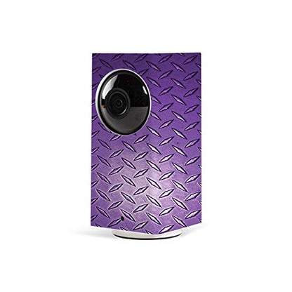 MightySkins Skin Compatible with Wyze Cam Pan - Purple Diamond Plate | Protective, Durable, and Unique Vinyl Decal wrap Cover | Easy to Apply, Remove, and Change Styles | Made in The USA - color: Purple Diamond Plate