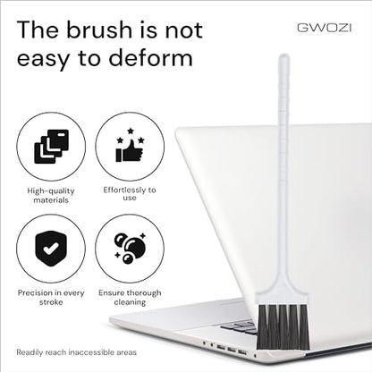 Keyboard Brush - Plastic Small Cleaning Brush for Coffee Machine, Juicer - Narrow Keyboard Brush Cleaner for Window Track, Office, Home - Computer & Laptop Anti Static Brush, 2 Pcs