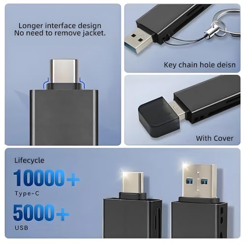 Xiwai Type-C & USB 3.0 to SD Card & TF T-Flash Card Reader Writer for Tablet & Camera & Laptop & Mate Serial Phone - style: USB-C to TF+SD