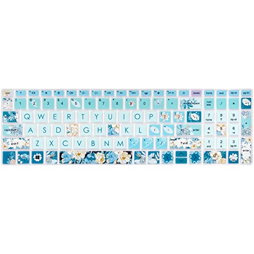 Silicone Keyboard Cover for 15.6 HP Laptop 15-fc 15-fd 15t-fd 15z-fc/HP Pavilion 15-eg 15t-eg 15-eh 15-er, 17z-ca 17-cn 17-cp 17z-cp Model Series,Peony - color: Peony