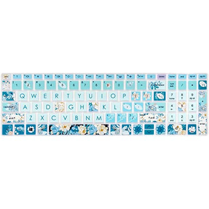 Silicone Keyboard Cover for 15.6 HP Laptop 15-fc 15-fd 15t-fd 15z-fc/HP Pavilion 15-eg 15t-eg 15-eh 15-er, 17z-ca 17-cn 17-cp 17z-cp Model Series,Peony - color: Peony