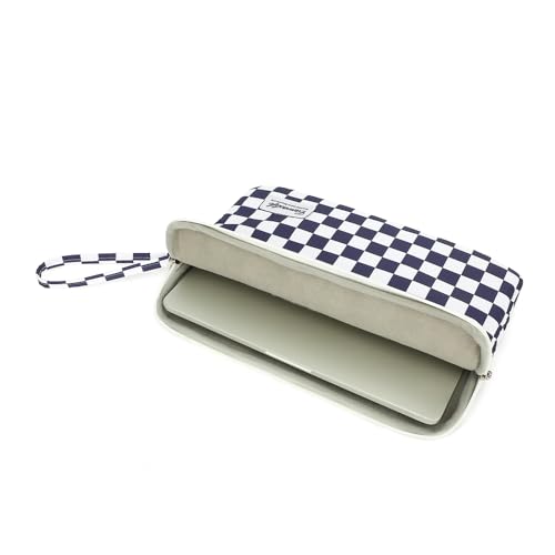 Canvaslife Laptop Sleeve Case Cover with Pocket for MacBook Pro 14 inch and 14 inch-14.4 inch HP, Lenovo, Dell, ASUS, Acer Notebook Computer (Deep Blue Checker) - color: Deep Blue Checker, size: 14 inch / 14.0 inch
