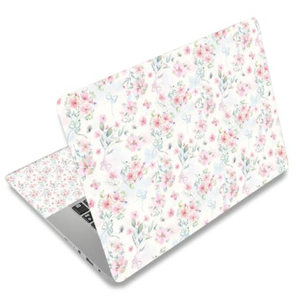 11.6 13 13.3 14 15 15.6 inches Netbook Laptop Skin Sticker Decal Reusable Protector Cover Case for Laptop Notebook chromebook Pink Flowers W-NEK-48 - color: W-NEK-48