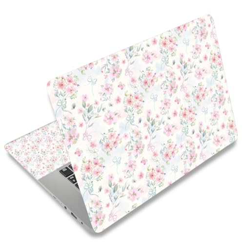 11.6 13 13.3 14 15 15.6 inches Netbook Laptop Skin Sticker Decal Reusable Protector Cover Case for Laptop Notebook chromebook Pink Flowers W-NEK-48 - color: W-NEK-48