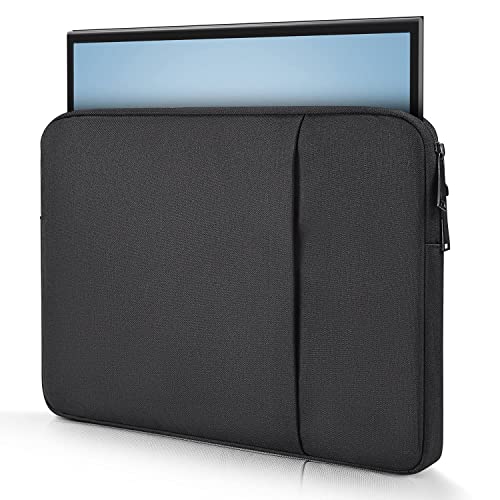 Portable Monitor Case 15.6 16.1 Inch, Carrying Sleeve for Most 15.6-16.1 Inch Portable Monitor with Front Pocket, 15"x10.8" Black - color: Black, size: 15.6 Inch