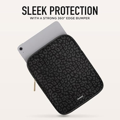 Vandel Slim & Protective Tablet Sleeve for 9-11 inch iPads A16, 11" iPad Pro, 10.9" iPad,10.2" iPad, 10.9" iPad Air, 11 Inch Samsung Galaxy Tab A9+, Bag Fits Magic Keyboard - color: c. Black Leopard, size: 9-11 Inch Tablet