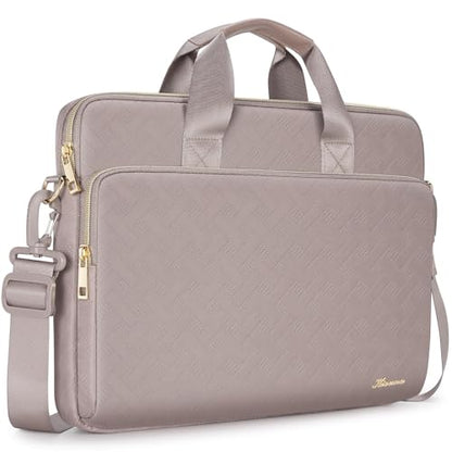 KIZUNA Laptop Sleeve Case 14 Inch Computer Shoulder Bag for 15" MacBook air M3 M2/Lenovo IdeaPad Slim 3i/IdeaPad Flex 5/15.4 MacBook Pro/14 Yoga Slim Pro X/14.4" Surface Laptop Studio 2/HP/Dell,Khaki - color: Khaki, size: 14 Inch