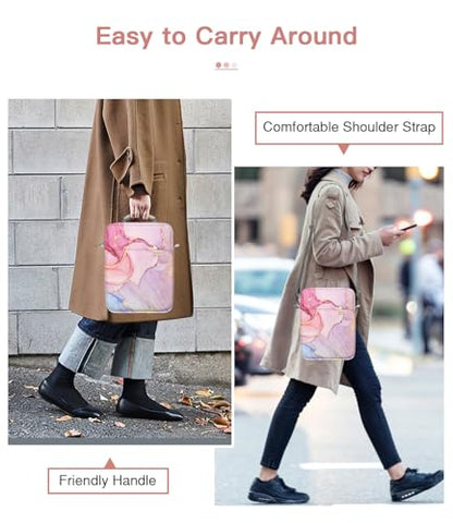 MoKo 9-11 Inch Tablet Sleeve Bag Handle Carrying Case with Shoulder Strap | Fits iPad Pro/Air/A16 11-inch, iPad 10th 10.9, iPad 9/8/7th 10.2, iPadAir 5/4th 10.9 and Tab S8/S9 11-inch, Cloudy Pink - color: Cloudy Pink, size: 9-11 inch