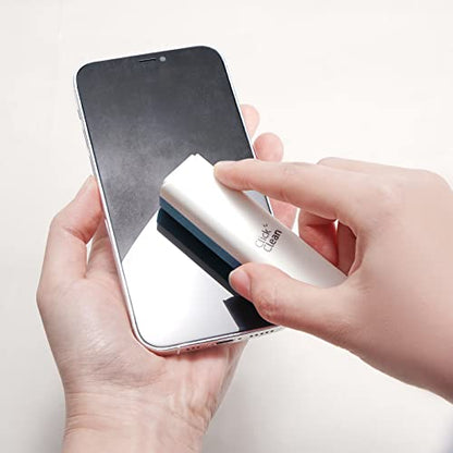 CLICK CLEAN Screen Cleaner, Fingerprint Proof Screen Cleaner Spray, All-in-One Cleaner with Microfiber and Shell for All Phones, Laptop and Tablet Screens (Blue) - color: Blue