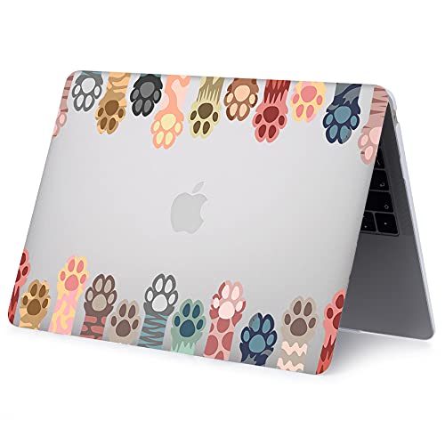 Case Compatible with MacBook Pro 13 inch 2012 2011 2010 2009 2008 Release with CD-ROM, Plastic Hard Shell Cover & Sleeve Bag & Keyboard Cover Skin for MacBook Pro 13 A1278,Cute Paw - color: Cute Paw, size: A1278(Pro 13 w/CD-ROM 2008-2012)