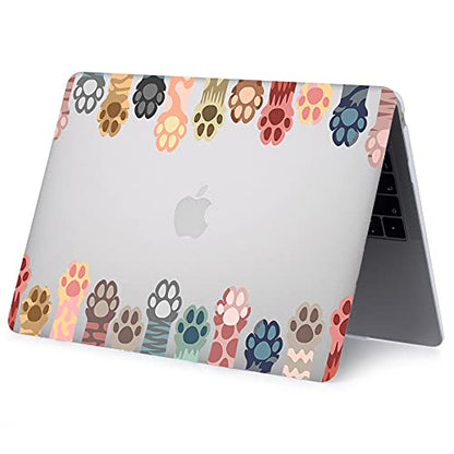 Case Compatible with MacBook Pro 13 inch 2012 2011 2010 2009 2008 Release with CD-ROM, Plastic Hard Shell Cover & Sleeve Bag & Keyboard Cover Skin for MacBook Pro 13 A1278,Cute Paw - color: Cute Paw, size: A1278(Pro 13 w/CD-ROM 2008-2012)