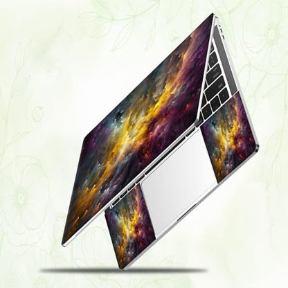Laptop Skin Sticker Decal, Universal Reusable Vinyl Laptop Cover for 12" 13" 13.3" 14" 15" 15.4" 15.6" Notebook PC, Waterproof Scratch-Resistant with 2 Wrist Pads, Easy to Apply & Remove,Galaxy Art - color: Galaxy Art