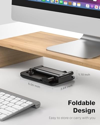 Anozer Tablet Stand Foldable & Adjustable,Portable Monitor Stand | Fit for iPad Holder Stand Compatible with iPad Pro 11, 12.9/for iPad 10.9; Surface Pro; Portable Monitor 4.7-15.6"