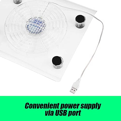 Ultra Quiet Laptop Cooler,USB Cooling Pad with LED Lights,Ultra Quiet USB Notebook Cooler Cooling Pad Fans with LED RGB Lights,Ultra Quiet,Portable,Laptop Temperature Control,for Laptop, usb cool