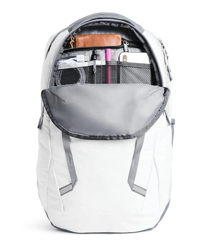The North Face Women's Vault Everyday Laptop Backpack - Commuter Travel Bag, Water-Repellent, Spacious Main Compartment, TNF White Metallic Mélange/Mid Grey-NPF, One Size - color: Tnf White Metallic Mélange/Mid Grey-npf