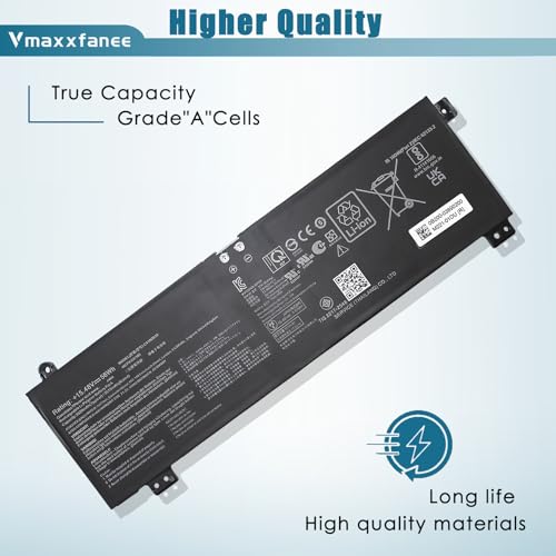 56Wh C41N2010 Laptop Battery Replacement for Asus ROG Strix G17 G713QE/ ROG Strix G15 G513IC G513IH G513QC G513QE Series 4ICP4/63/103 0B200-03890000 0B20003890000 4-Cell 15.48V - size: 9.29*3.19*0.28 inch C41N2010