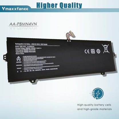67Wh AA-PBMN4VN Laptop Battery Replacement for Samsung Galaxy Book Pro 360 15 15.6" NP950XDB NP950XDB-KB1US NP950XDB-KA1US NP950XDB-KC5US NP950XDB-KC3US NP950QDB NP950QDB-KB1US - size: 11.16*3.5*0.18 inch PBMN4VN