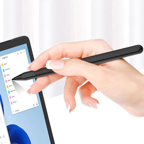 Styluses Pen Compatible for Go/Laptop/Book Featuring 1024Pressure Levels Replaceable Nibs Fast Charging Styluses - color: Silver
