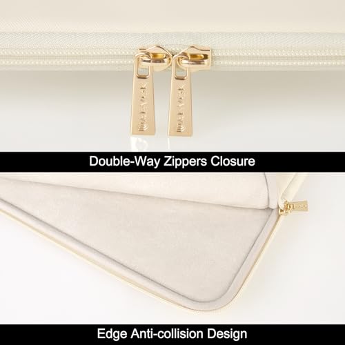 ARVOK Laptop Sleeve Case,Waterproof Notebook Cover for MacBook Air MacBook Pro inch, Computer Carrying Bag - color: White, size: 15 inch
