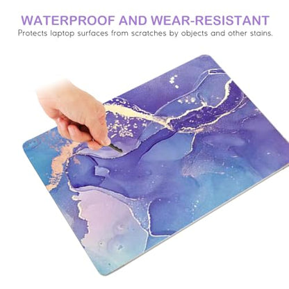 DINKY Laptop Skin Sticker Decal, 12" 13" 13.3" 14" 15" 15.4" 15.6 inch Laptop Universal Reusable Vinyl Skin Stickers Cover Art Decal Notebook PC Personalized Protector-Purple Marble - color: Purple Marble