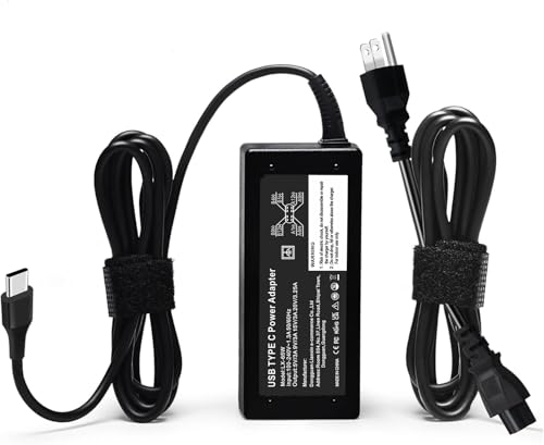 Replacement for 65W Dell Laptop Charger USB-C;Compatible with Dell Latitude/Dell Pro 14 16/XPS 65 Watt USB Type C AC Power Adapter Cord