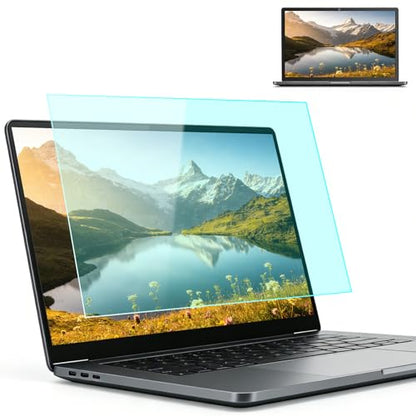 2-Pack 15.6 Inch 16:9 Anti Blue Light Screen Protector, Matte Anti Glare Film UV Blocking Protector Compatible with 15.6'' Hp Acer Asus Lenovo Dell Samsung Portable Monitor - size: 15.6 inch 16:9 laptops