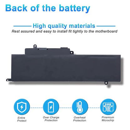 43Wh GK5KY Laptop Battery Replacement for Dell Inspiron 11 3000 3147 3148 3153 3152 3157 3158 15 7000 7558 7568 13 7353 7359 7347 7348 7352 4K8YH 92NCT RHN1C 0WF28 P20T P20T001 P55F P55F001 - size: 10.48*3.35*0.28inch GK5KY