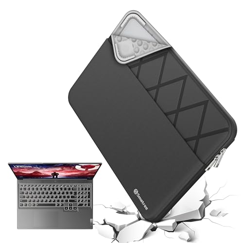 Smatree Laptop Sleeve for 13 inch Lenovo ThinkBook 13s Gen 4/13x Gen 2 | for 13.5 inch Lenovo Thinkbook 13x G4,Case with Pocket,Patented Shockproof Design(E403) - color: Elite-Black, size: for 13 inch ThinkBook 13s/13x(E403)
