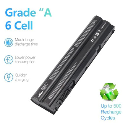 N3X1D T54FJ 8858X M5Y0X E6420 E6430 Laptop Battery for Dell 65Wh | for DELL Latitude E5420 E6540 E6440 E5530 E5430 E6520 T54F3 X57F1 0T54FJ KJ321 Precision M2800 Series 6cell Notebook 11.1V - size: 9.8*3.8*1inch N3X1D